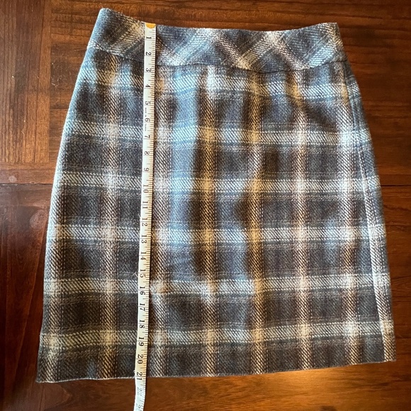 Talbots Women's Blue Plaid Lined Skirt, Academia, Size 6 Petite - Picture 7 of 10